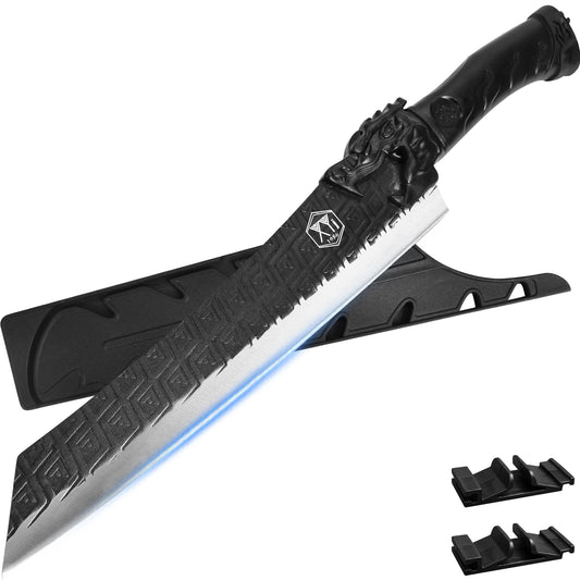 XYJ Portable Chef Knife Set ProfessionalSince 198610 Inch Camping Slicing Cooking Kitchen KnivesButcher KnifeBBQ Outdoor KnivesErgonomic HandleHigh Carbon Steel