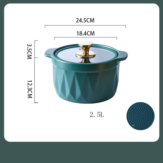 Ceramic Casserole Stew Pot for Cooking