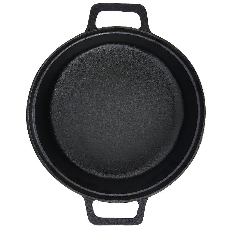 Traditional 30CM Cast Iron Binaural Stew Pot