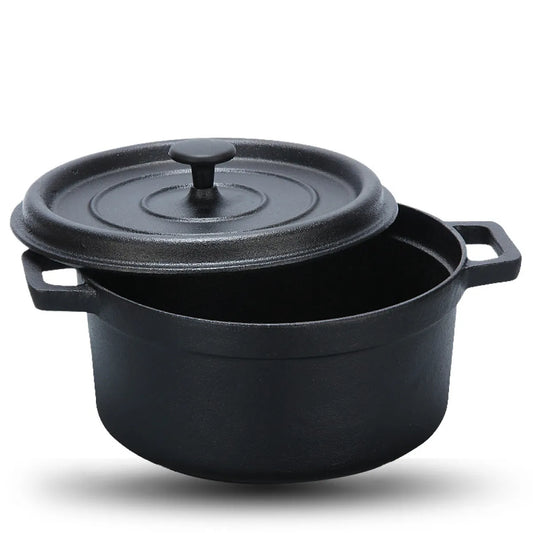 Traditional 30CM Cast Iron Binaural Stew Pot